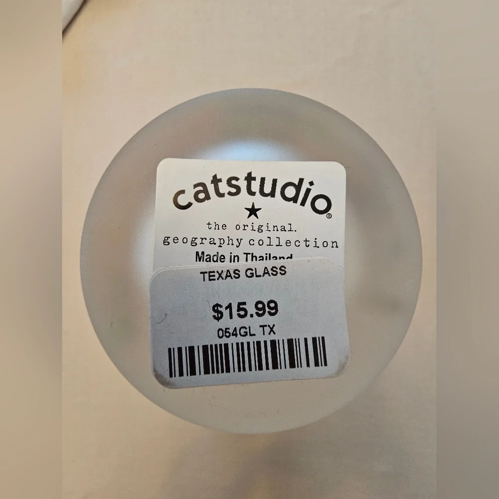 NWT Catstudio Texas Drinking Glass /Tumbler - Picture 6 of 7